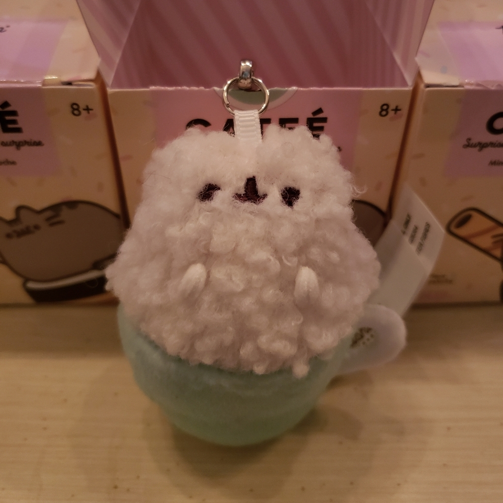 Pusheen Keychain Catfé Keychain Stormy Mint Teacup Blind Box Mystery Cute!